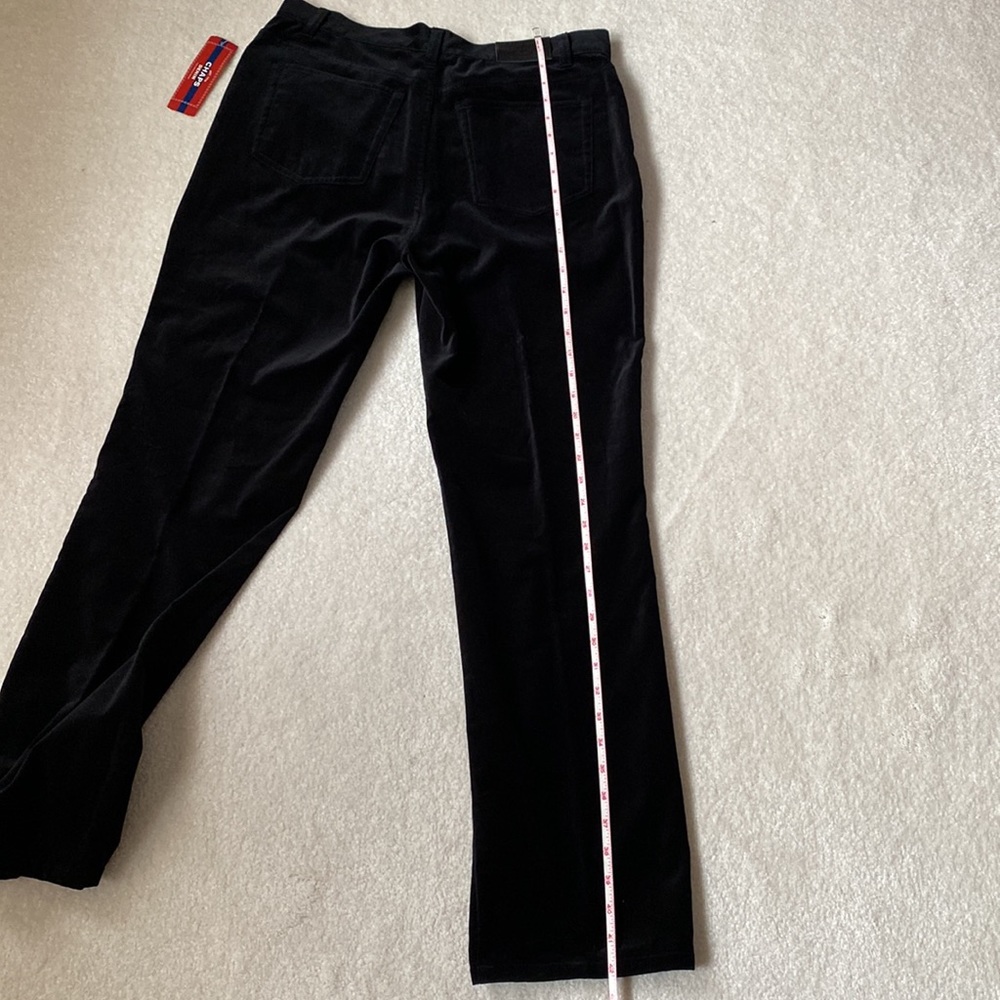 Chaps Black Velvet Pants. NWT. Size 10 - Picture 4 of 4